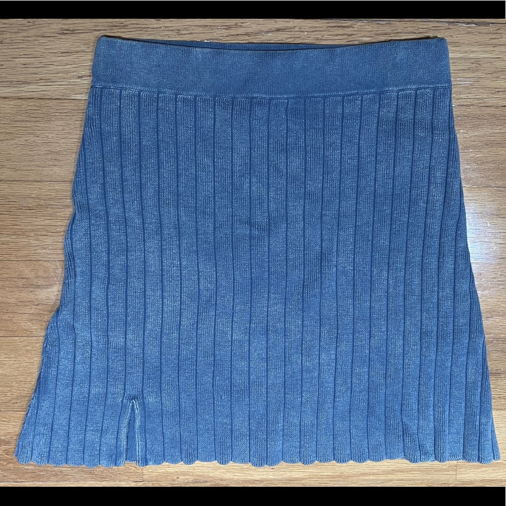 ARC Blue/Teal Knit Mini Skirt